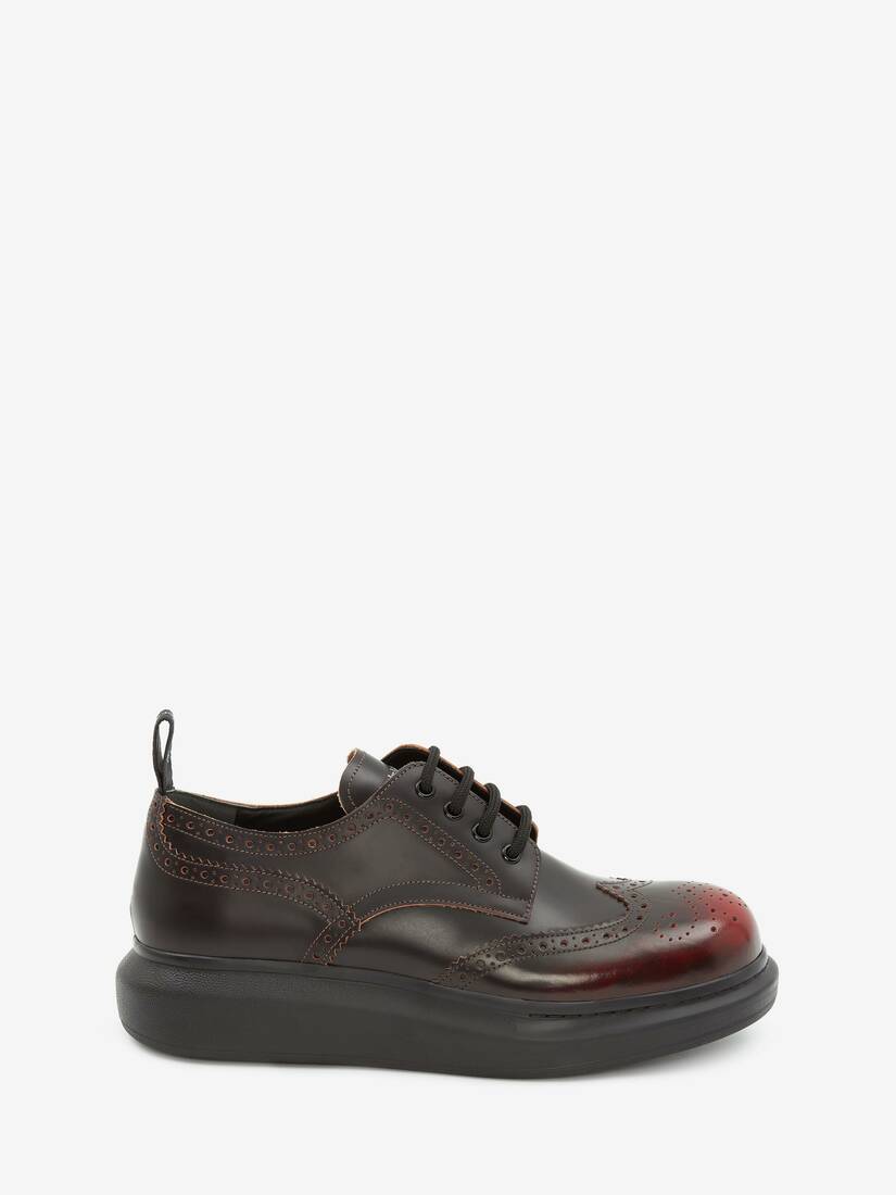 Mocasines Alexander McQueen Hybrid Lace Up Hombre - Negros/Rojos - Mexico 231-WMIOQR